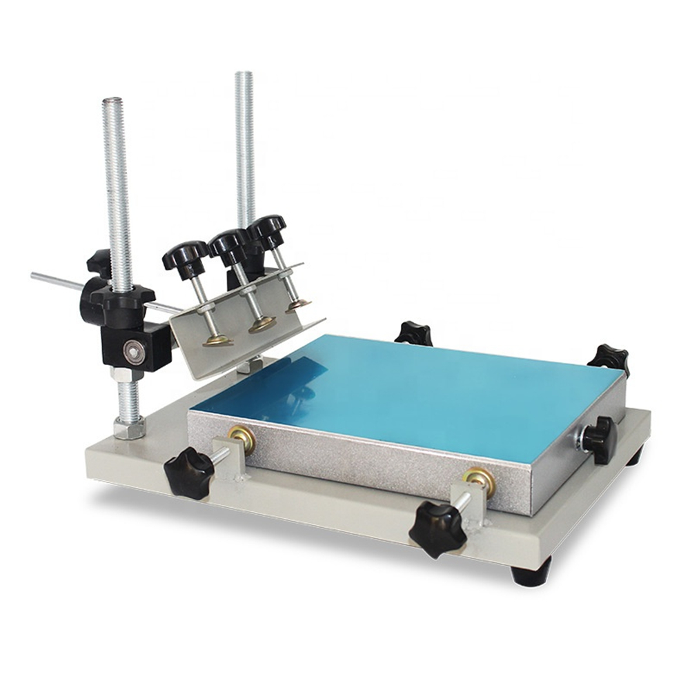  Manual one station screen printing machine for plastic plate